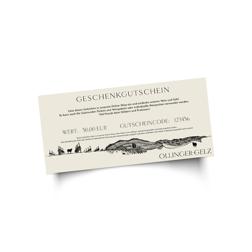 Geschenkgutschein 50 EUR